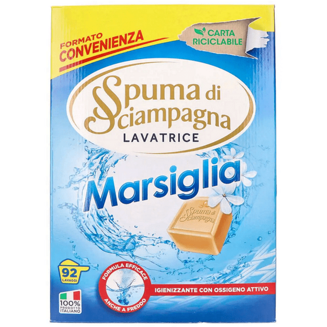 Прах за пране Spuma Marsiglia, 4,140 кг, 92 пранета