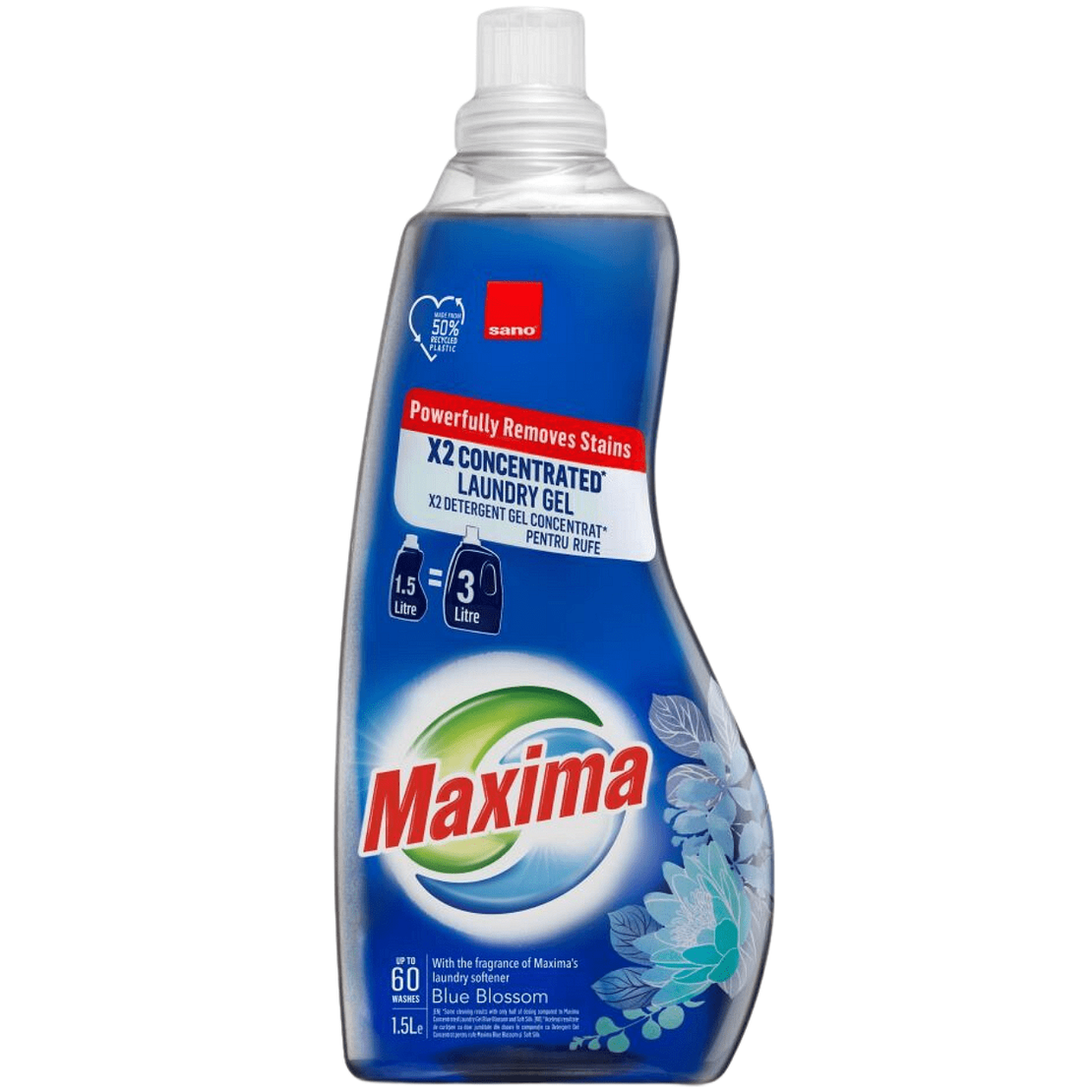 Sano Maxima Blue Blossom, 1,5 литра, 60 пранета
