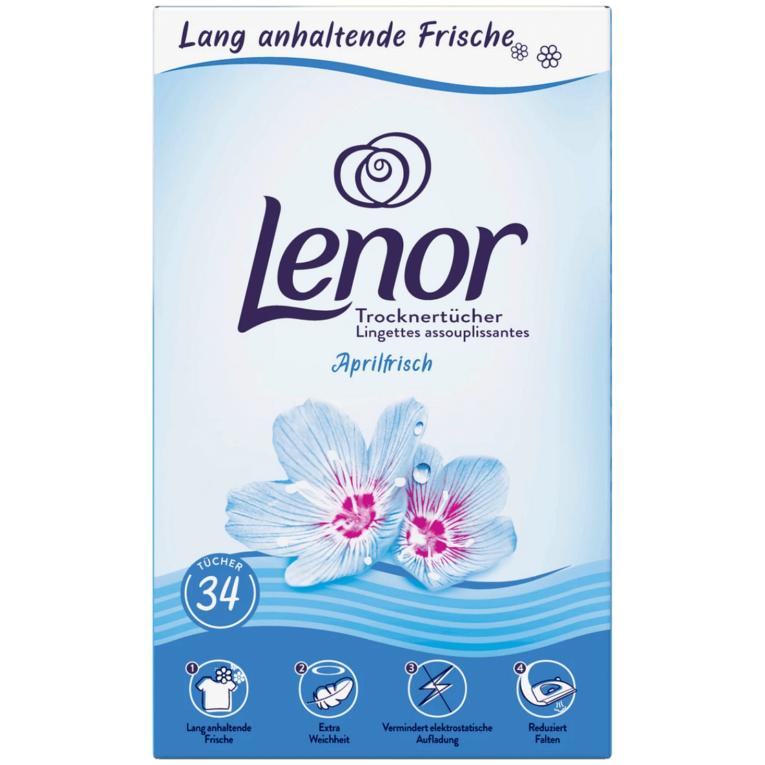 Lenor - Ароматизирани кърпички за сушилня  Spring - 34бр