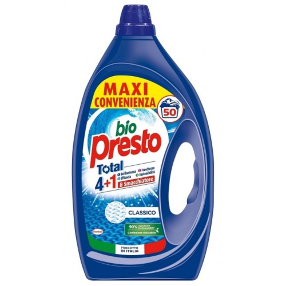 Bio Presto 4+1 Classic - Универсален прах за пране, 50пр.