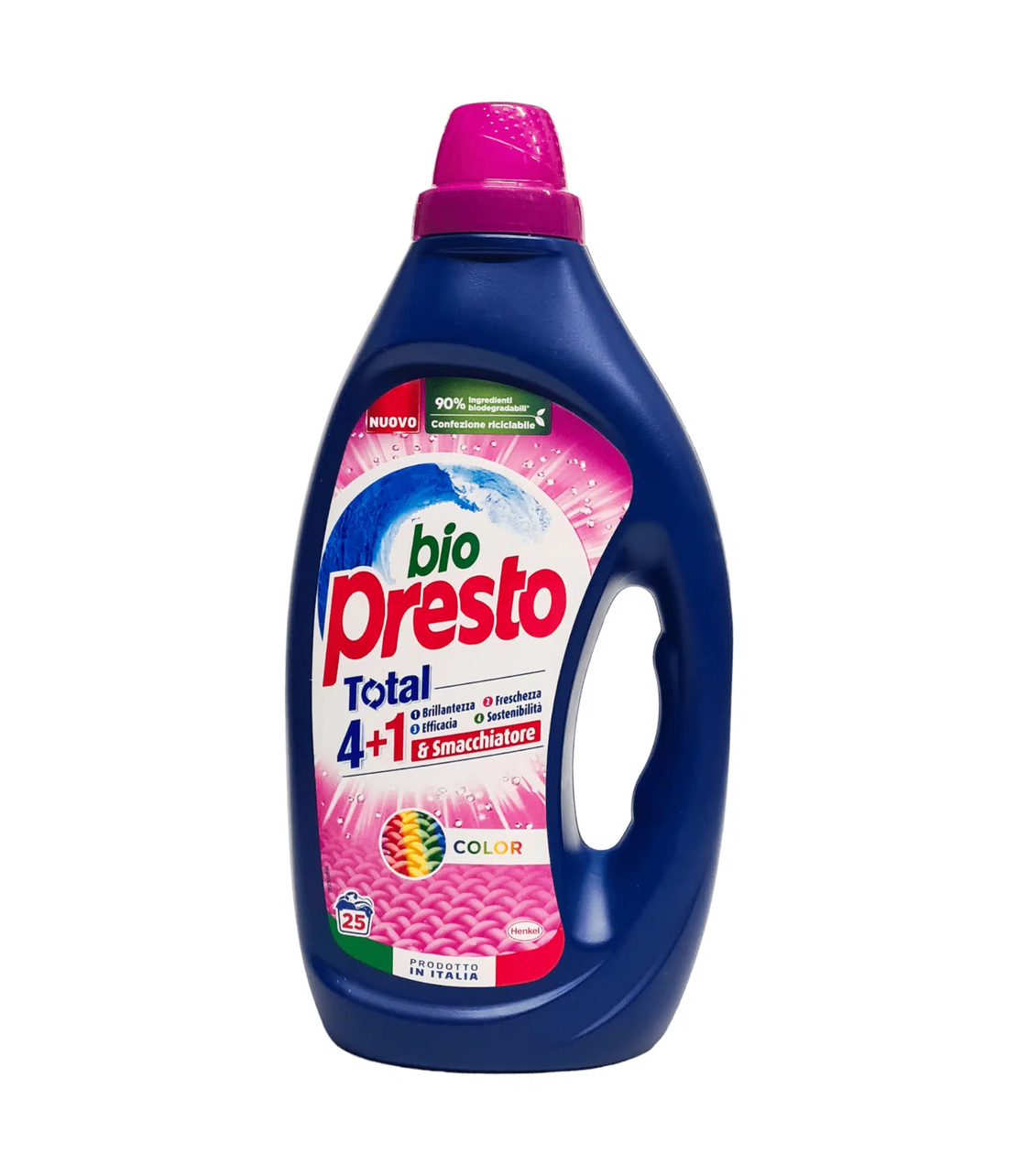 Bio Presto 4+1 Color  -  Прах за пране на цветни и тъмни дрехи, 1.125ml/25пр.