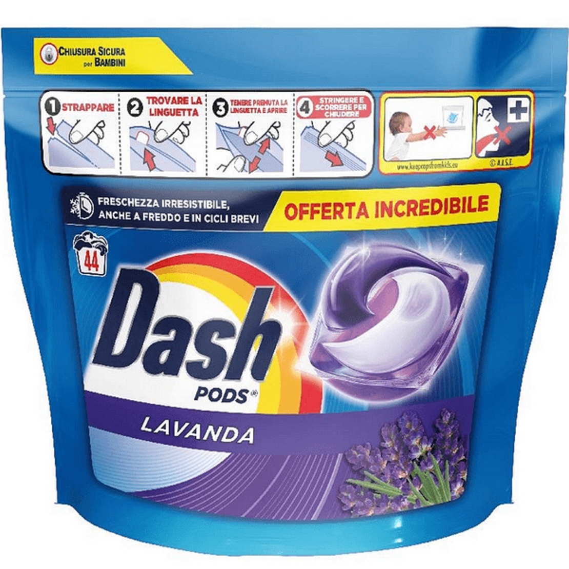 Dash  Lavanda  - капсули за пране , 44 броя