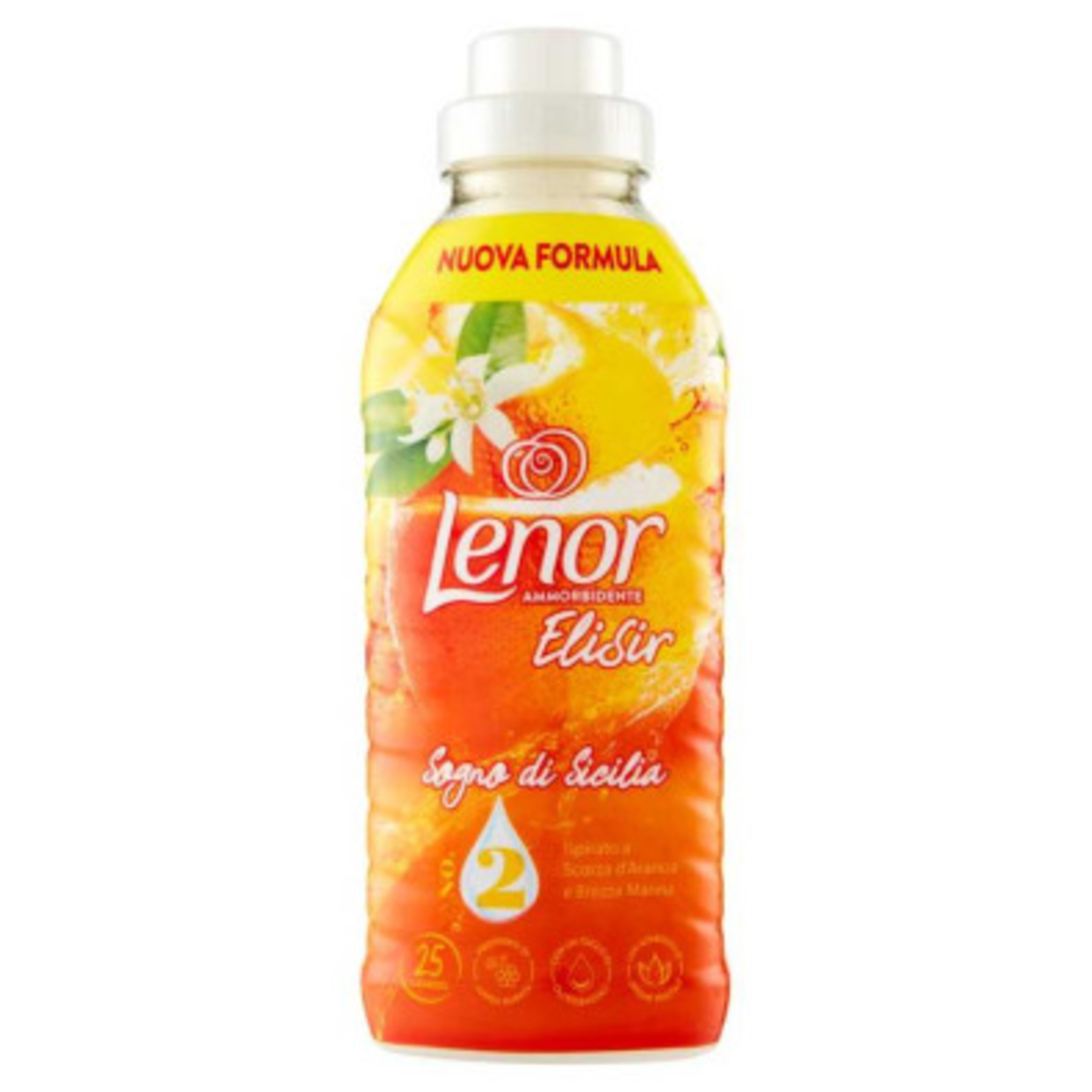 Lenor Elixir - Концентрат омекотител с аромат на Портокалова кора, 25п.