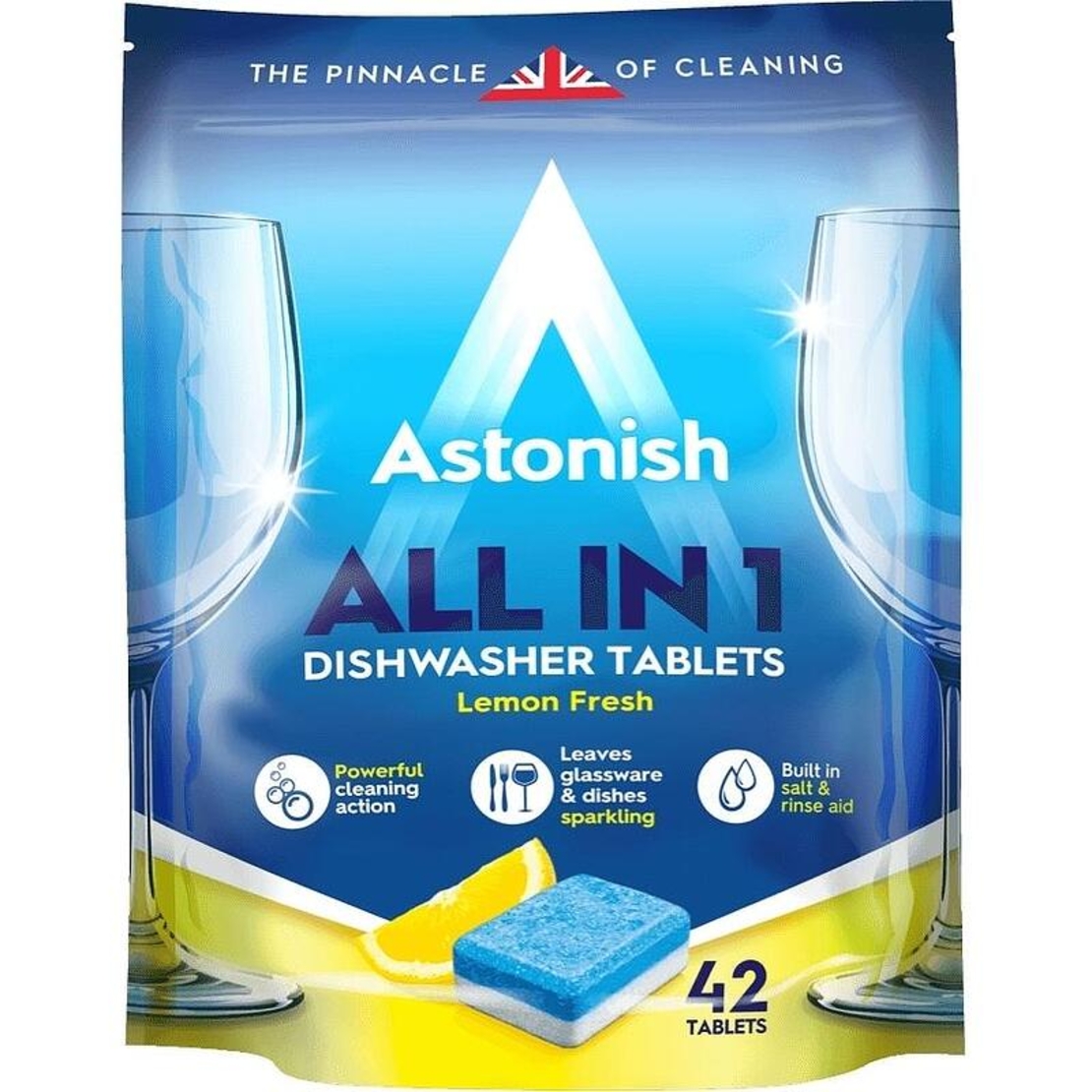 Astonish - Таблетки за съдомиялна Лимон - 42 бр