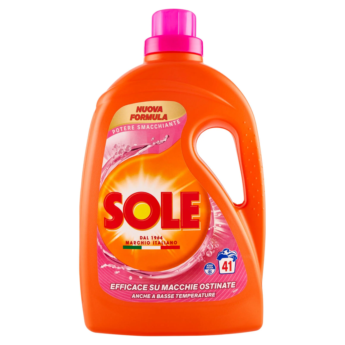 Sole - Течен гел за пране на цветни дрехи, 1.845л/41 пр.