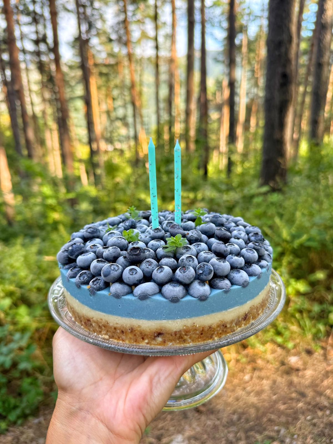 Синя торта 18см