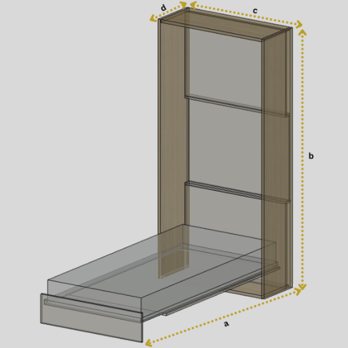 Падащо легло 120 x 200 см
