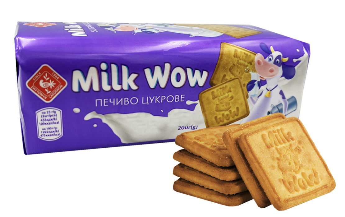Бисквити Milky Wow 200 г (Украйна)