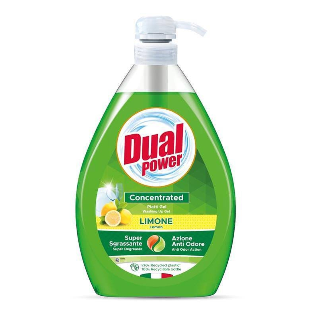 Концентриран ПРЕПАРАТ ЗА СЪДОВЕ DUAL 1000ml ЛИМОН