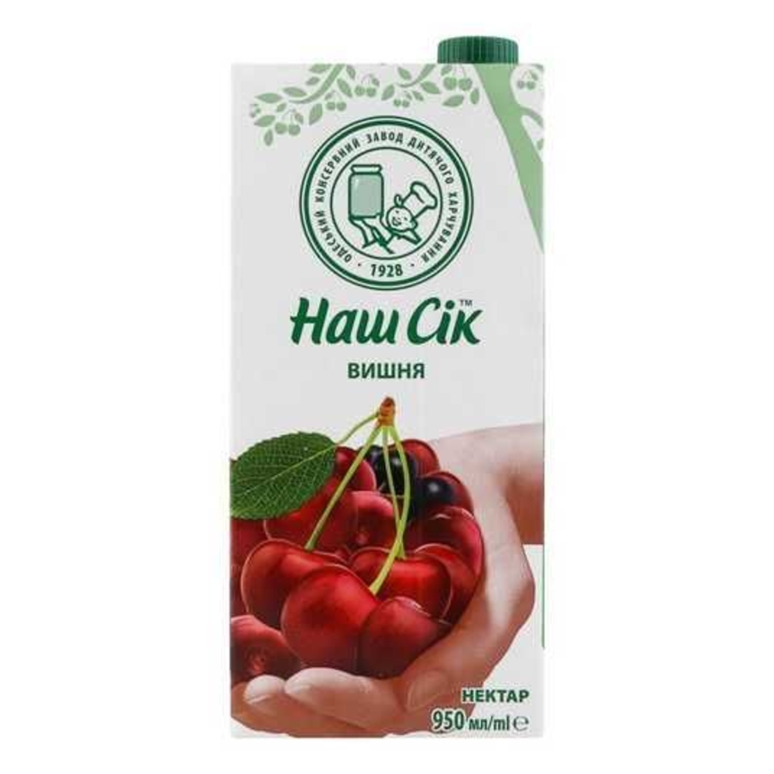 Наш Сок Вишна–Черна Арония 950 мл