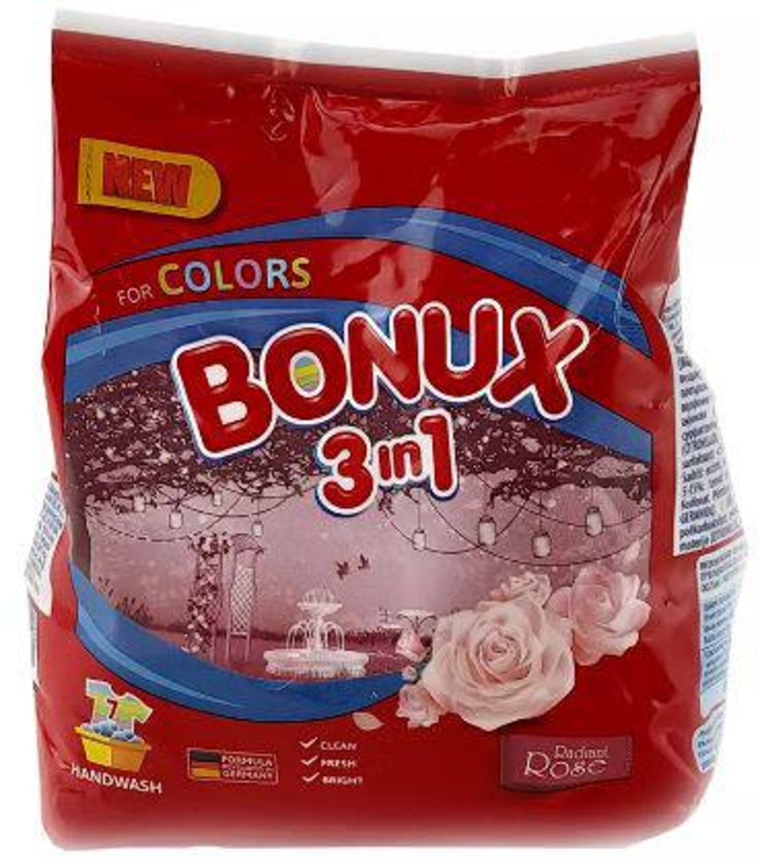 Прах за ръчно пране Bonux 3in1 Rose 400 г