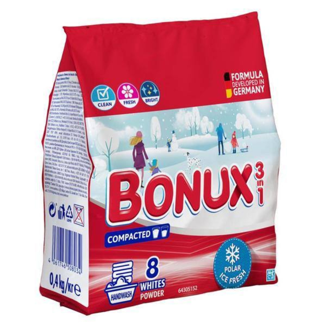Прах за ръчно пране Bonux 3in1 Ice Fresh 400 г