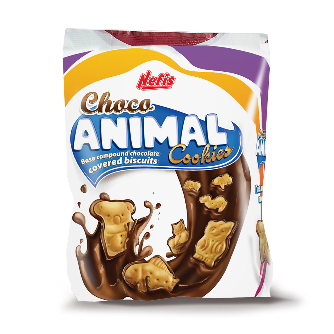NEFIS БИСКВИТИ АНИМАЛ ШОКО 10*200 гр