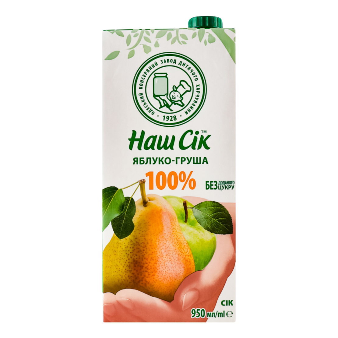 Наш Сок Круша-Ябълка 950 мл
