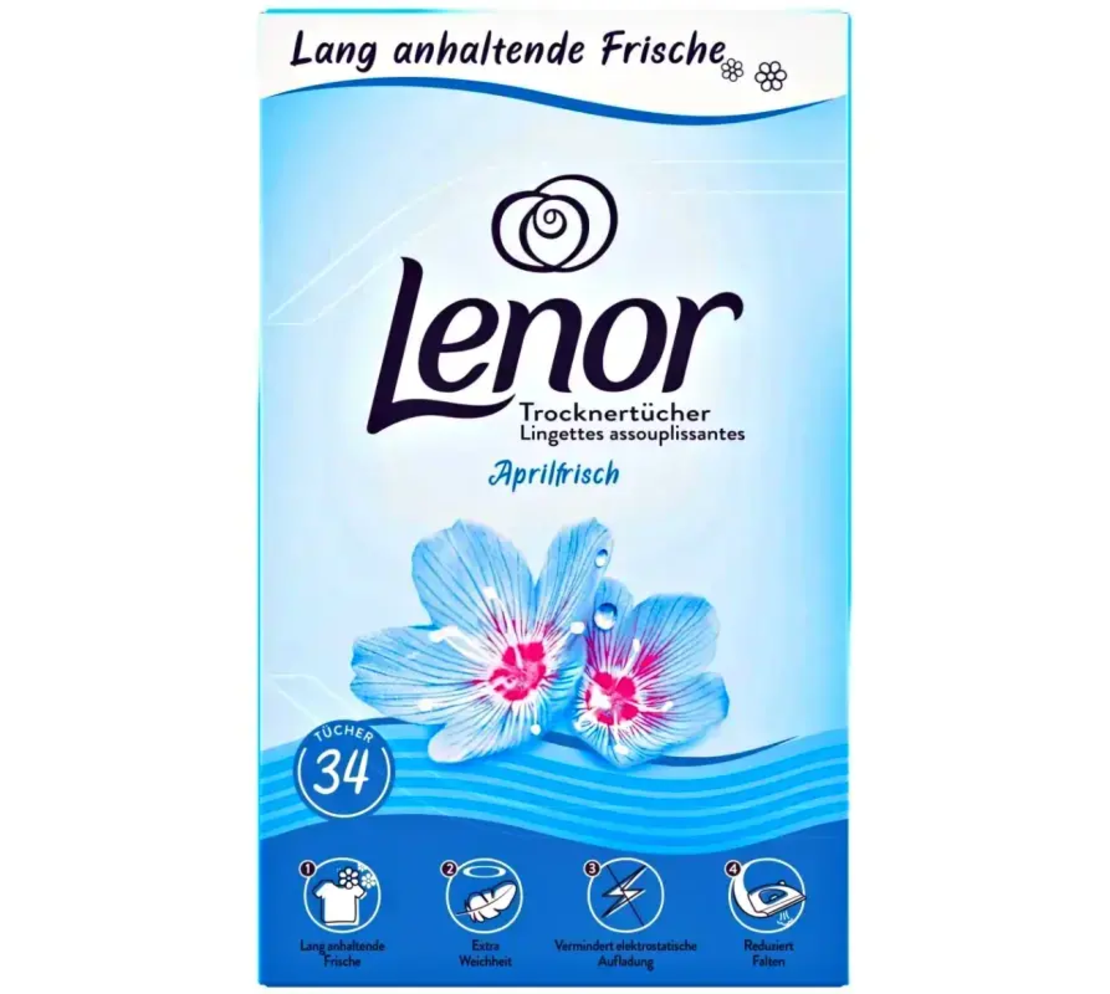 Ароматизиращи кърпички за сушилня Lenor Aprilfrisch 34 бр.