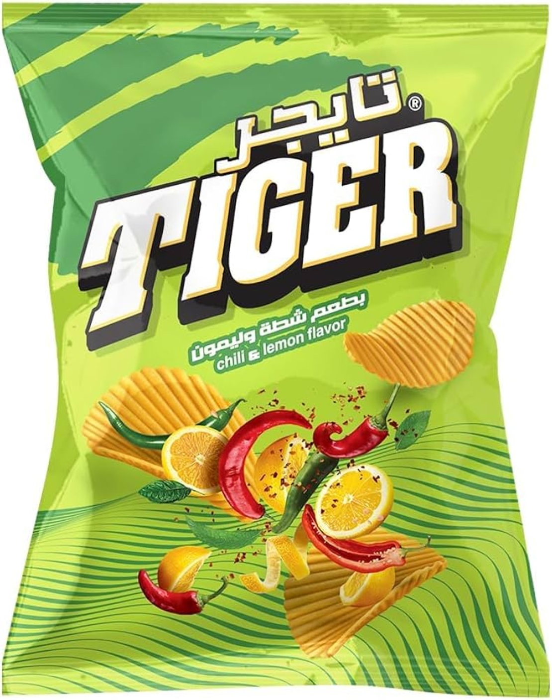 Tiger Чипс с вкус на чили и лимон 63 г