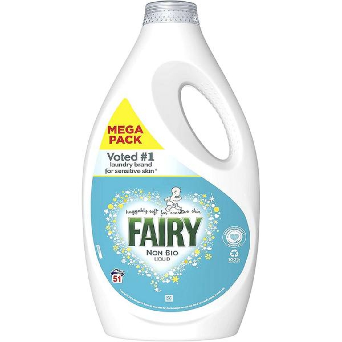 Течен перилен препарат FAIRY 1,785л 51 пранета Non Bio