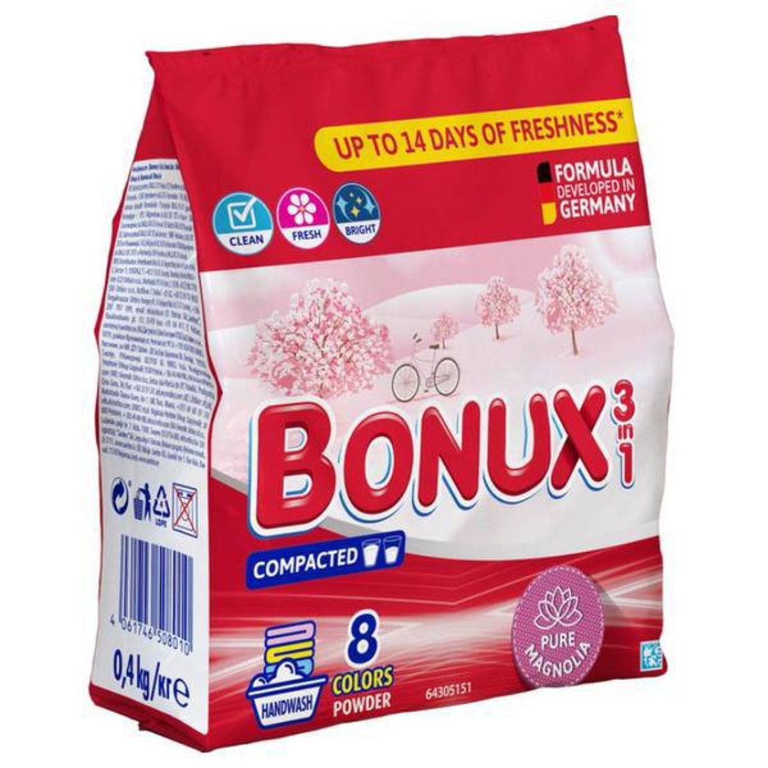 Прах за ръчно пране Bonux 3in1 Magnolia 400 г