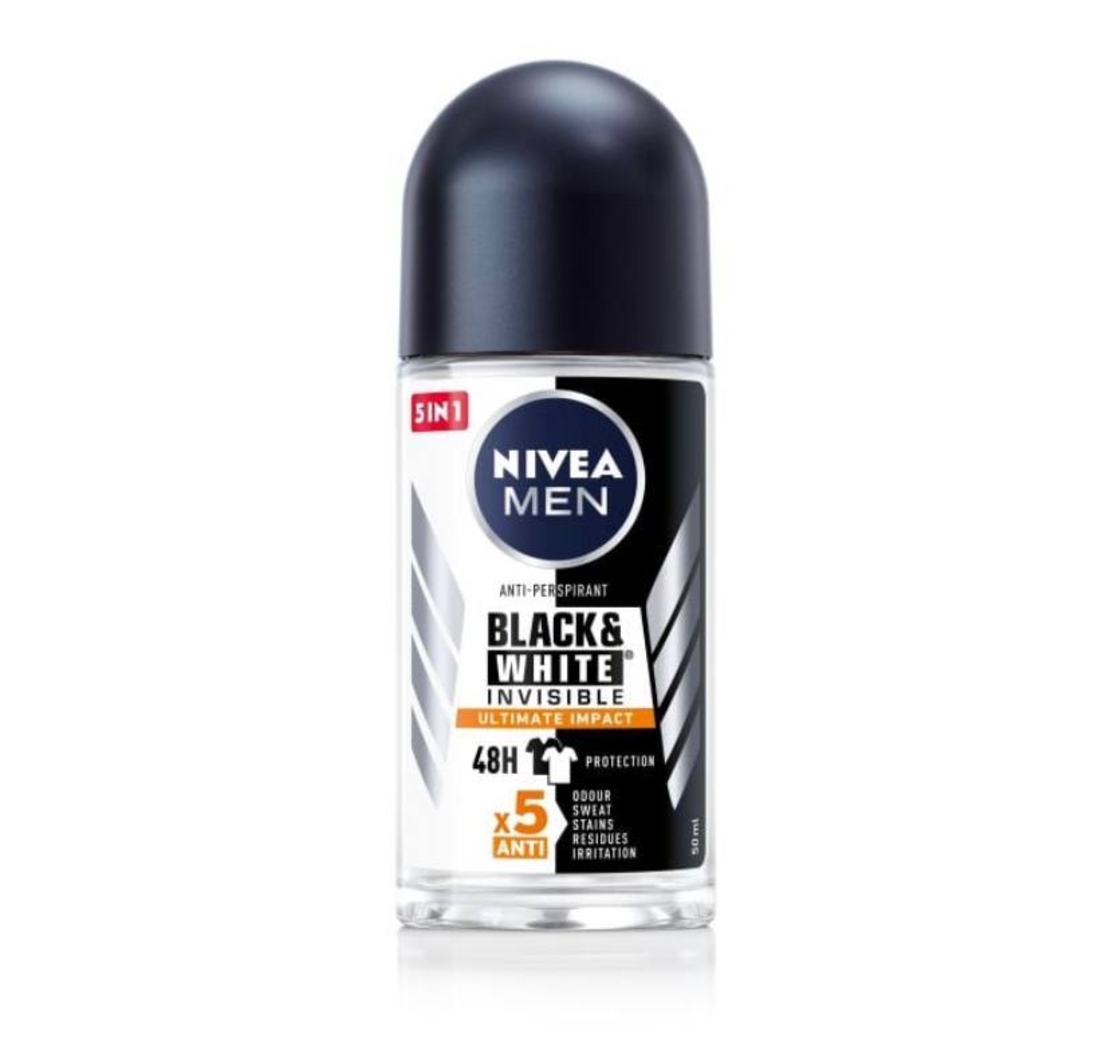 NIVEA DEO ROLL`ON 50 ML FOR MEN BLACK & WHITE ULTIMATE