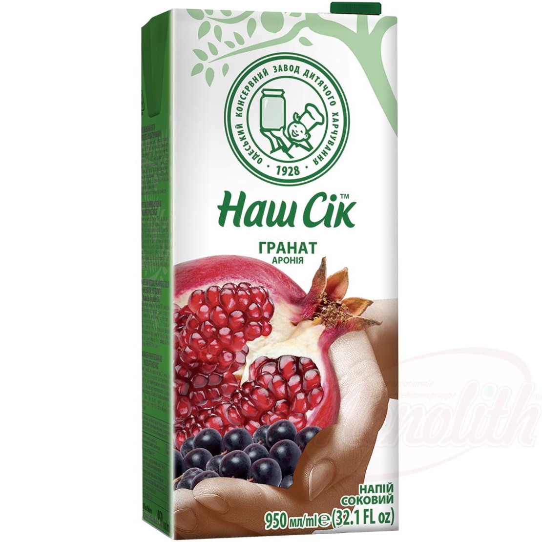 Наш Сок Нар – Черна Арония 950 мл (Украйна)