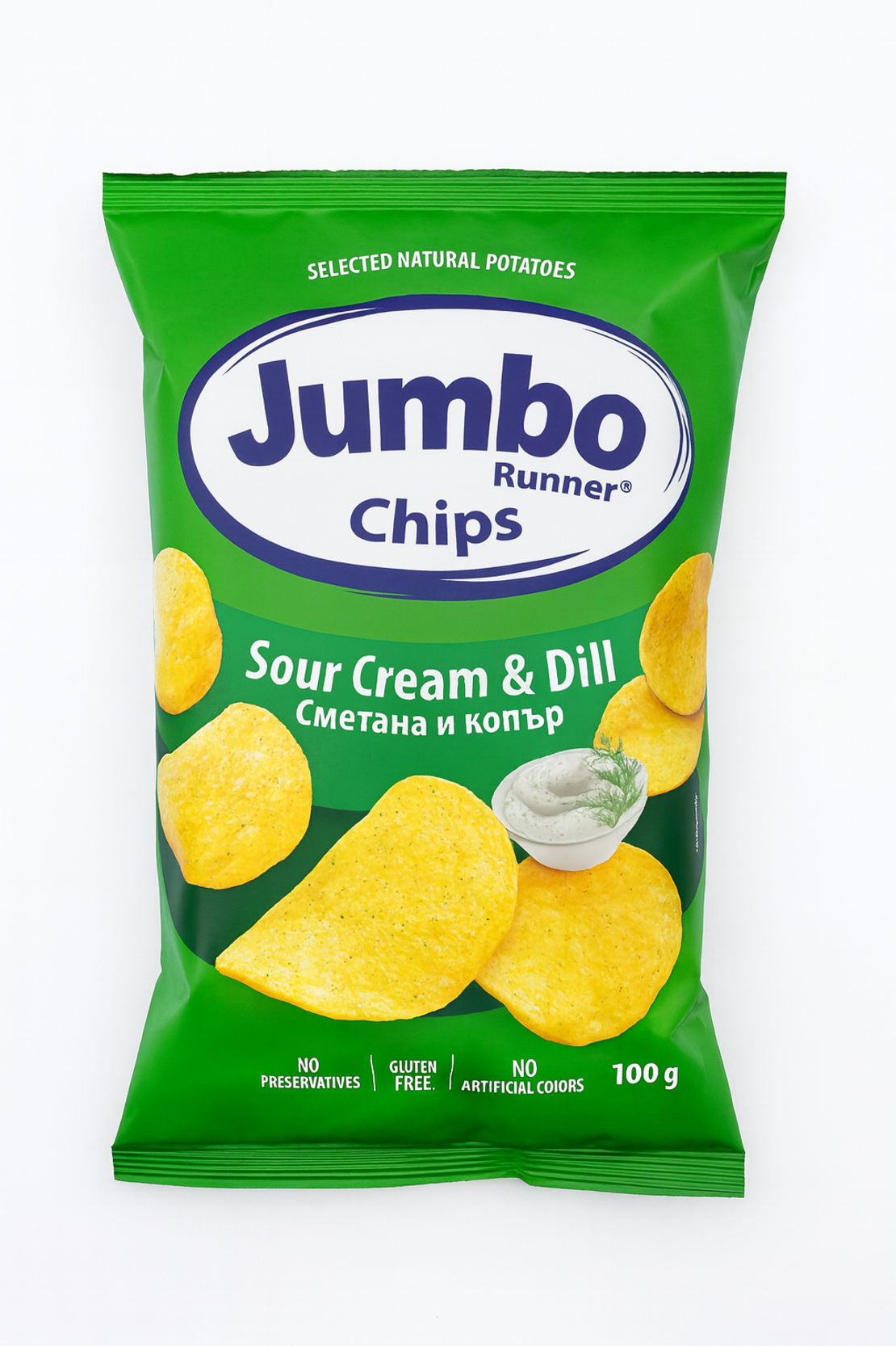 Jumbo Чипс сметана с копър 75 г