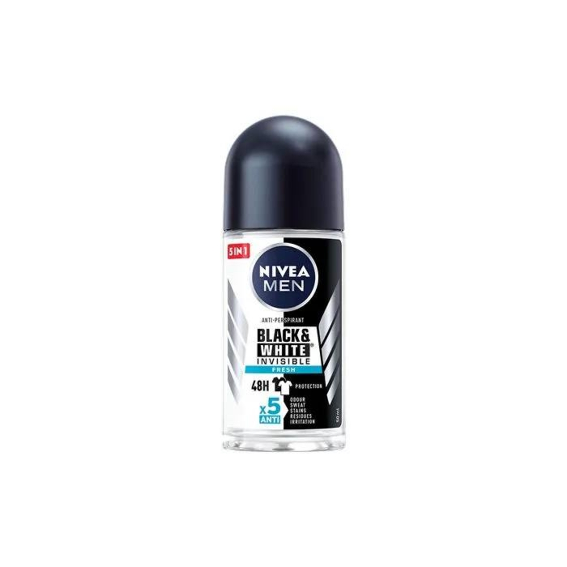 NIVEA DEO ROLL`ON 50 ML FOR MEN BLACK & WHITE FRESH