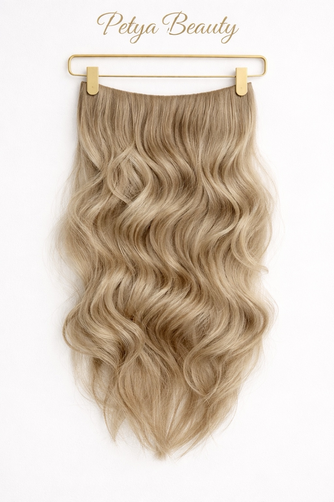 Комплект екстеншън от 4 части - ТЪМНО РУСО С КИЧУРИ (ВЪЛНИ)