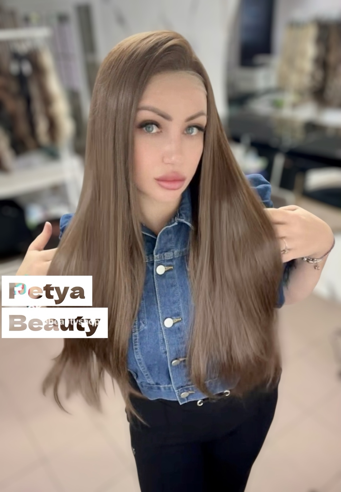 Перука - ДЖЕНА - РЕАЛИСТИЧЕН скалп