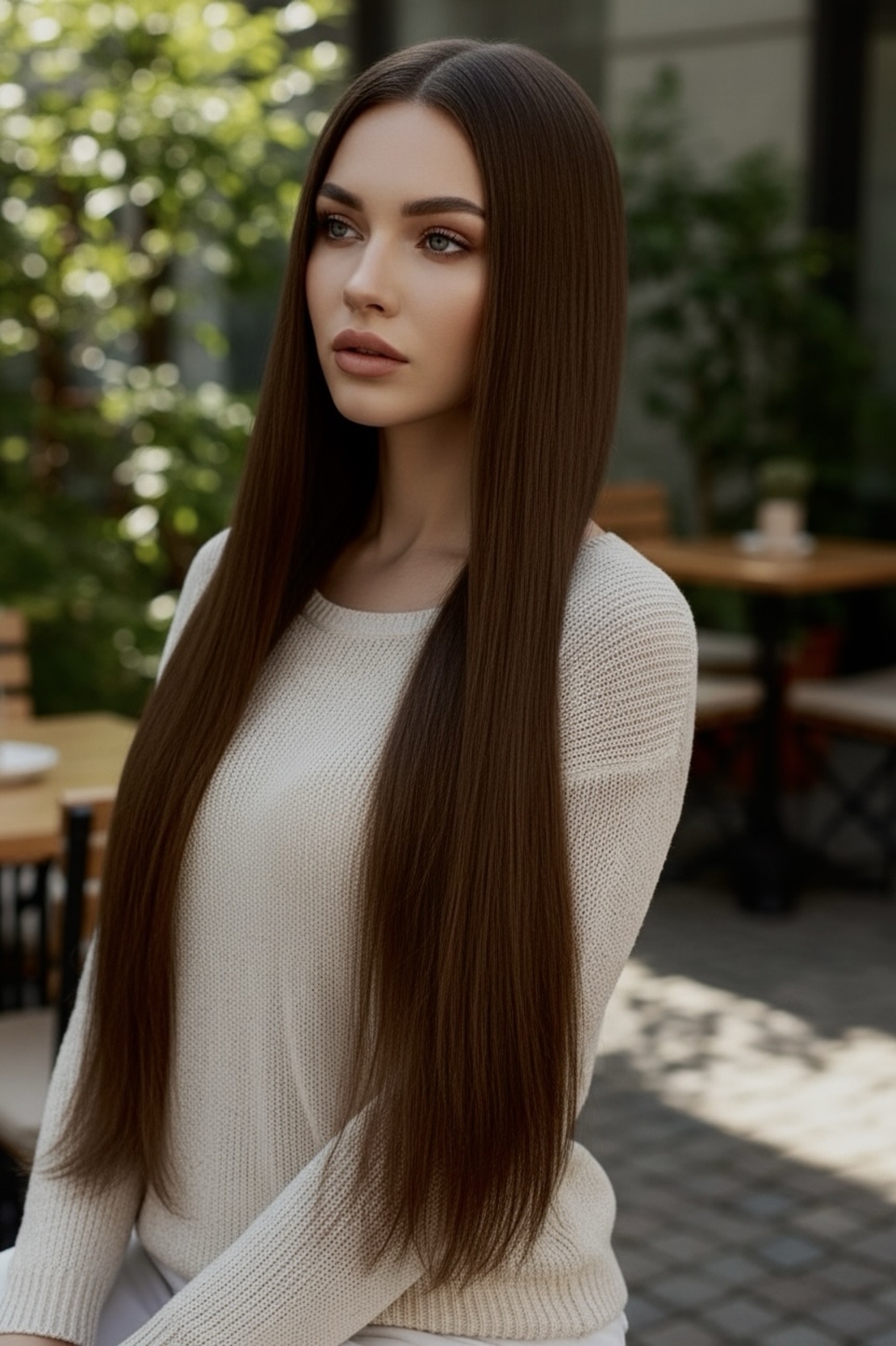 Комплект екстеншън от 9 части в цвят - ТОПЛО КАФЯВО