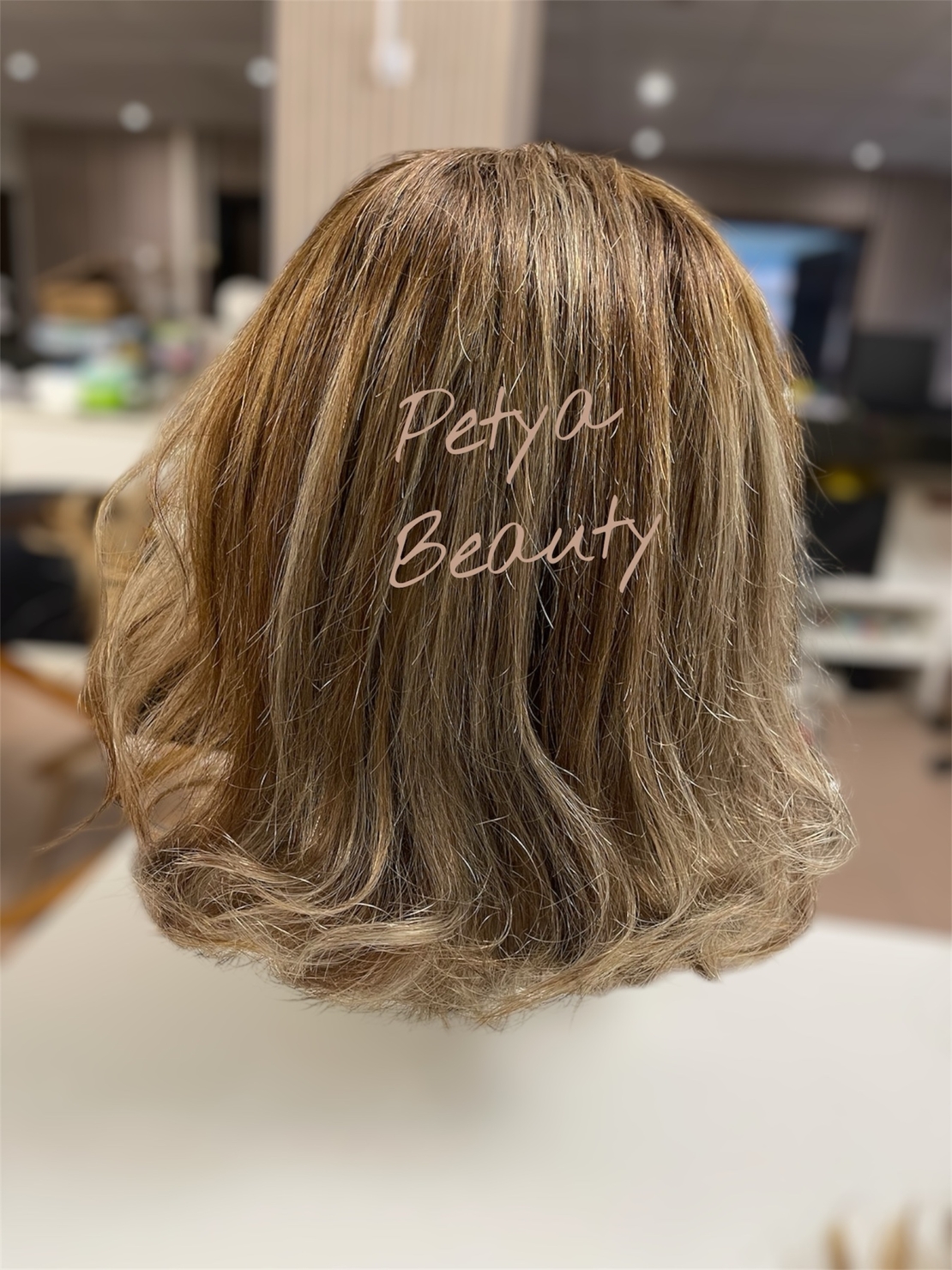 Перука - 100% естествен косъм - АНЕЛИЯ