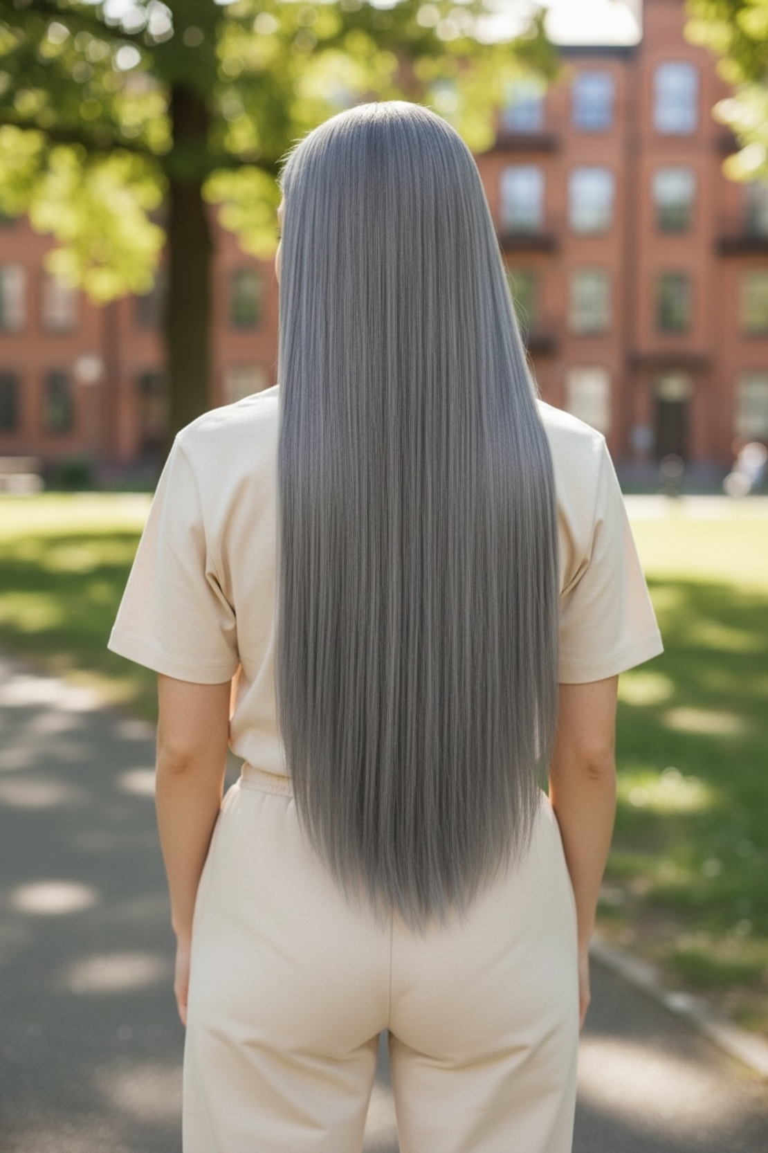 Комплект екстеншън от 7 части в цвят - СИВ