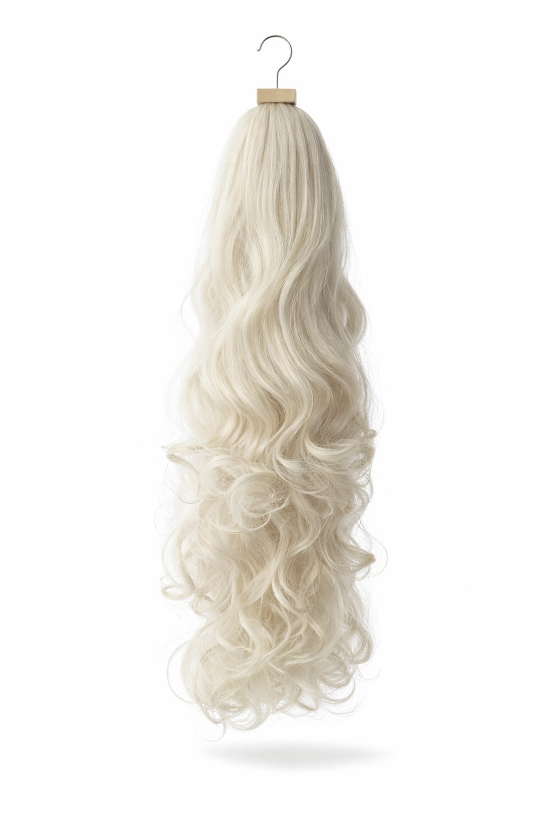 Опашка с шнола - Бяло русо (вълни)