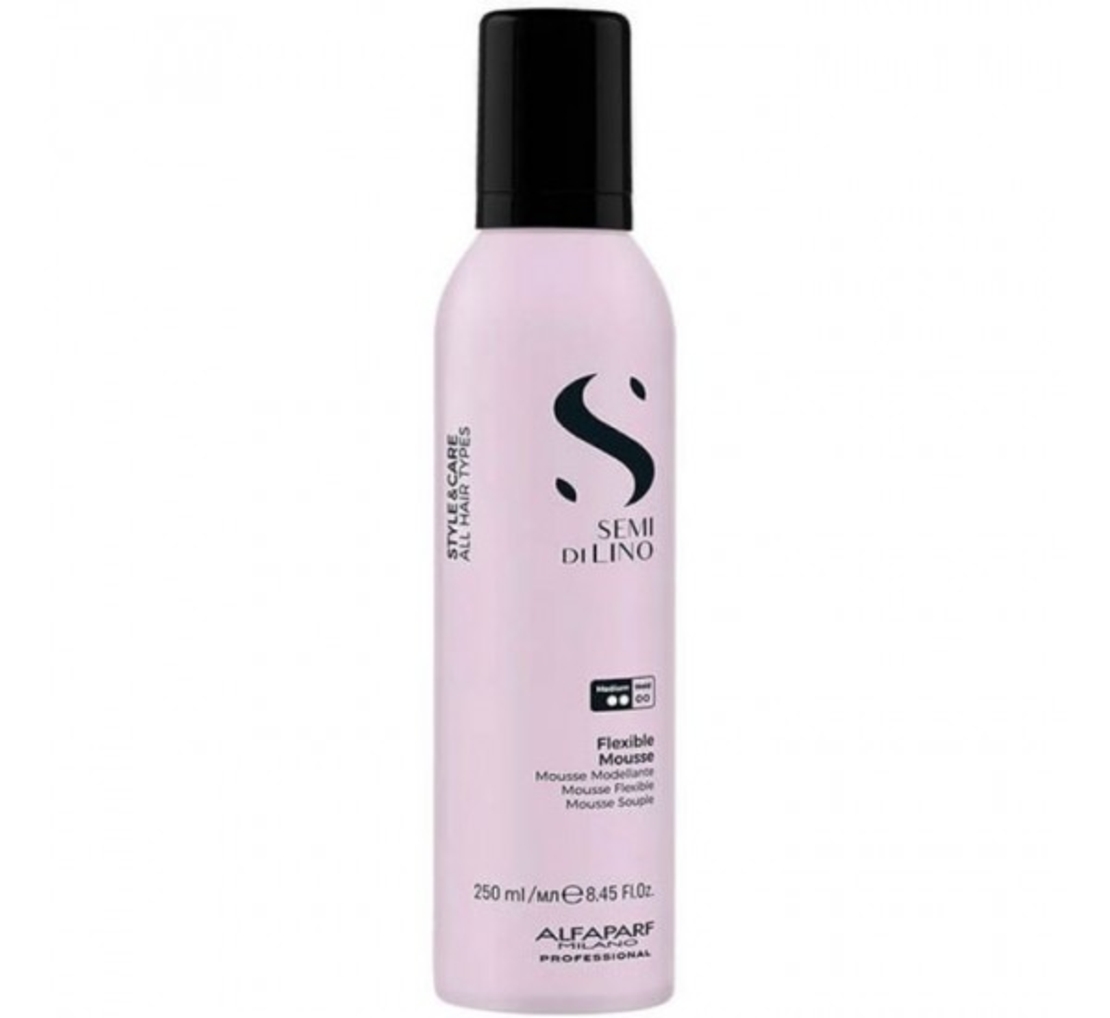 Пяна за коса със средна фиксация 250ml - Alfaparf Semi Di Lino Style and Care Flexible Mousse