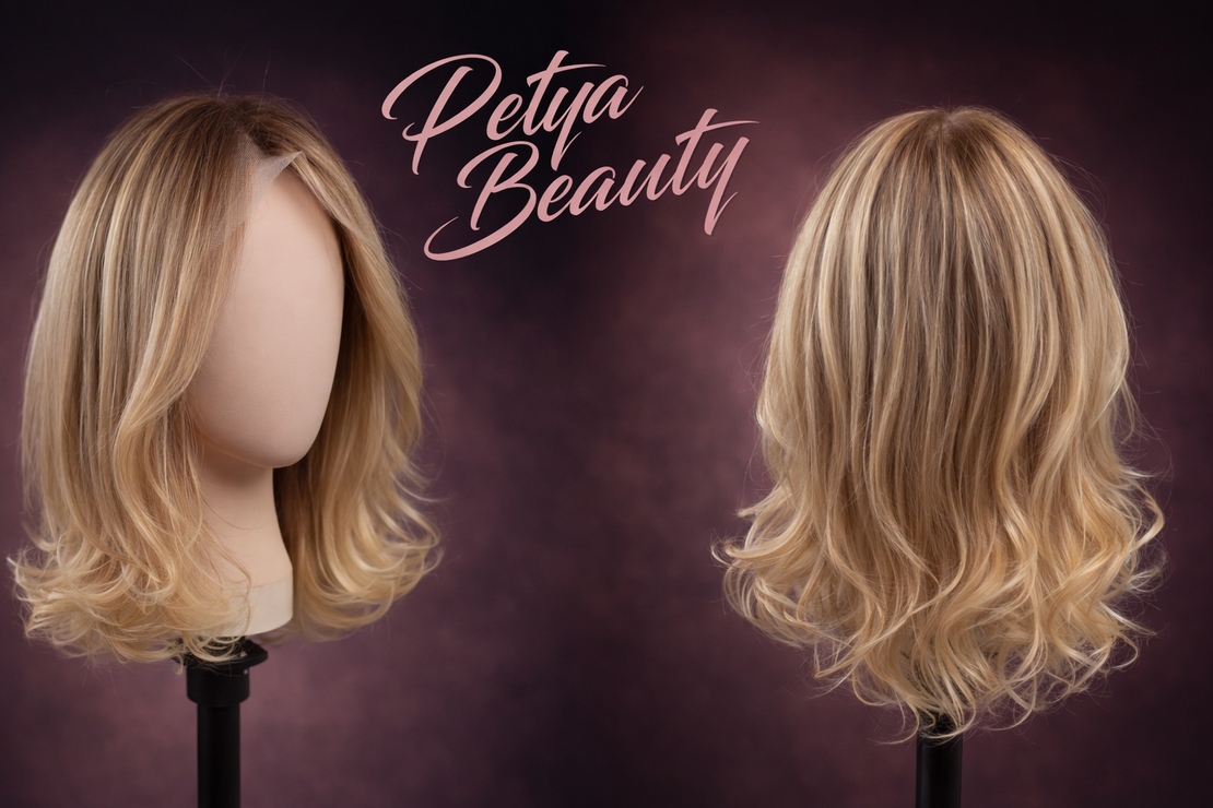 Перука - 100% естествен косъм - НАТАЛИ