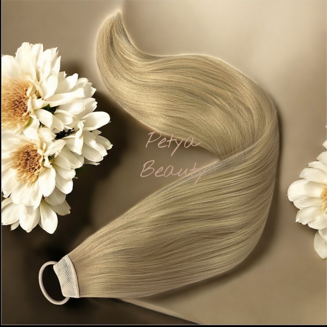 Нов вид Опашка с ластик - Натурално русо