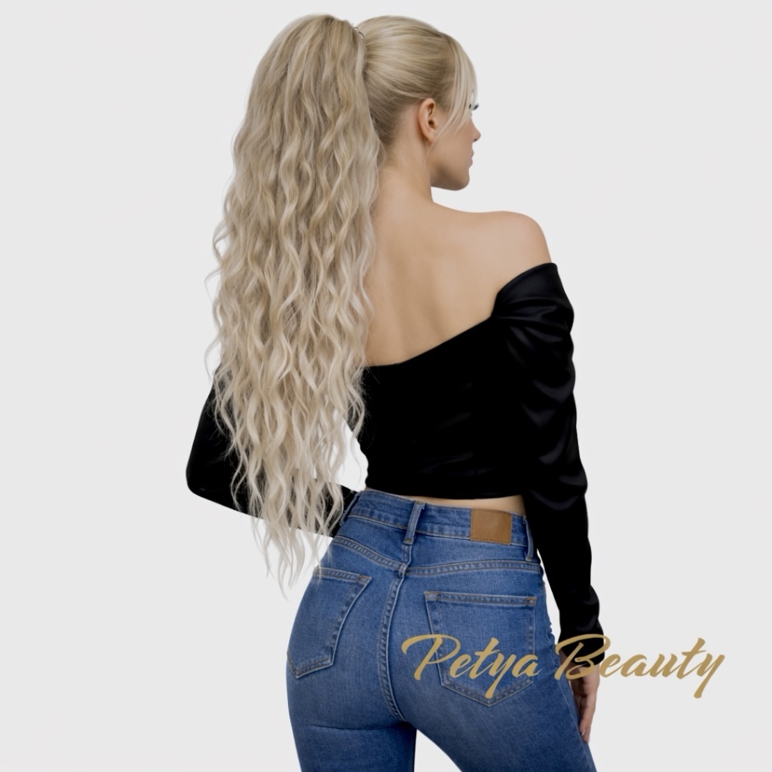 PREMIUM - Луксозна опашка - ШАТУШ РУСО (ВЪЛНИ) /мрежа и ластик/