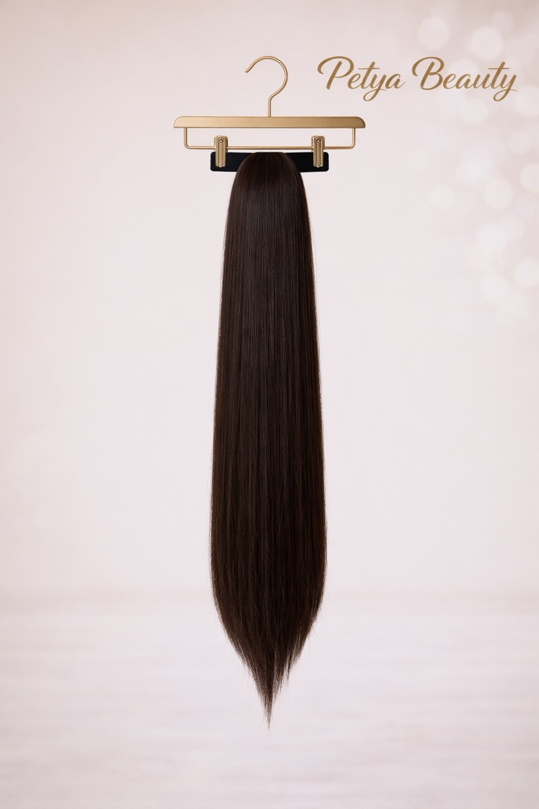 Опашка с шнола - Тъмно кафяво-махагон