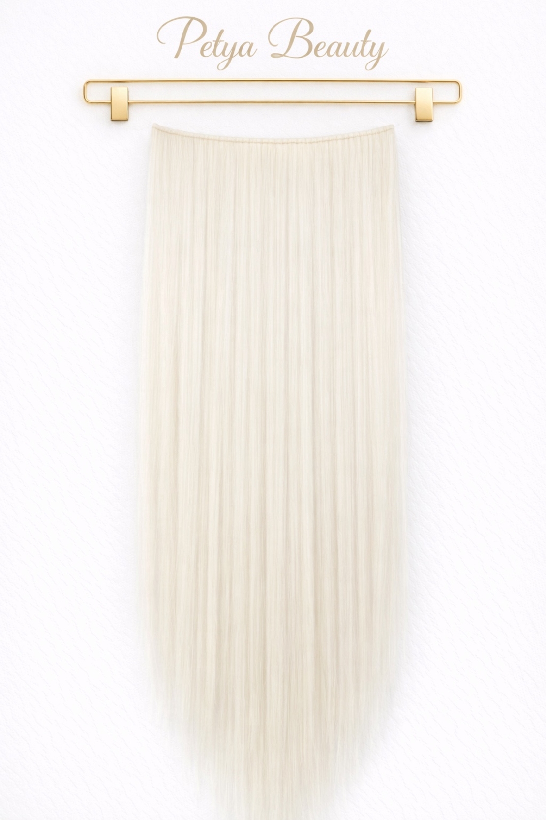 Комплект екстеншън от 9 части - БЯЛО ПЕПЕЛНО РУСО