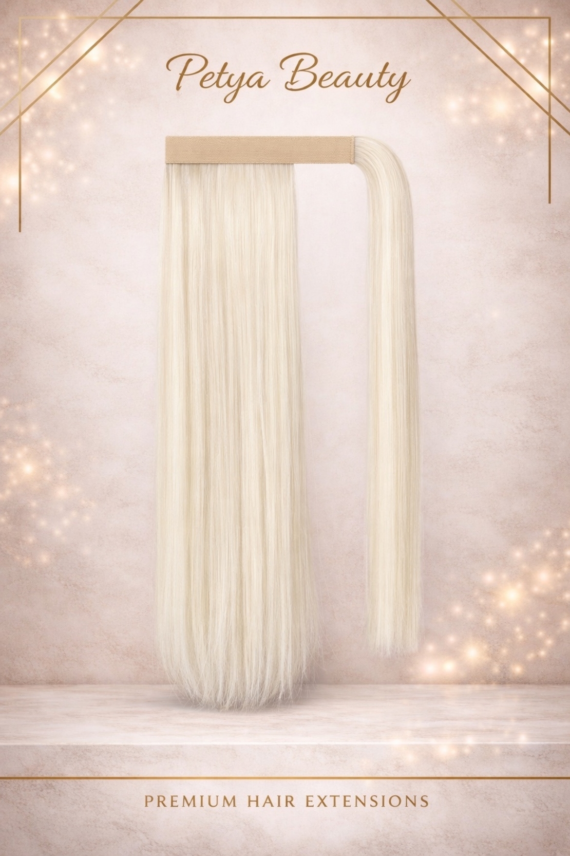 Опашка с лента/кичур - Бяло русо