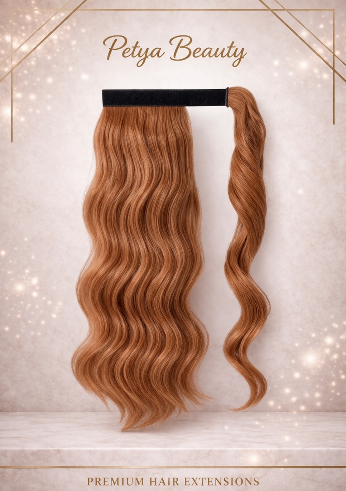 Опашка с лента/кичур - No: 7.4. (вълни)