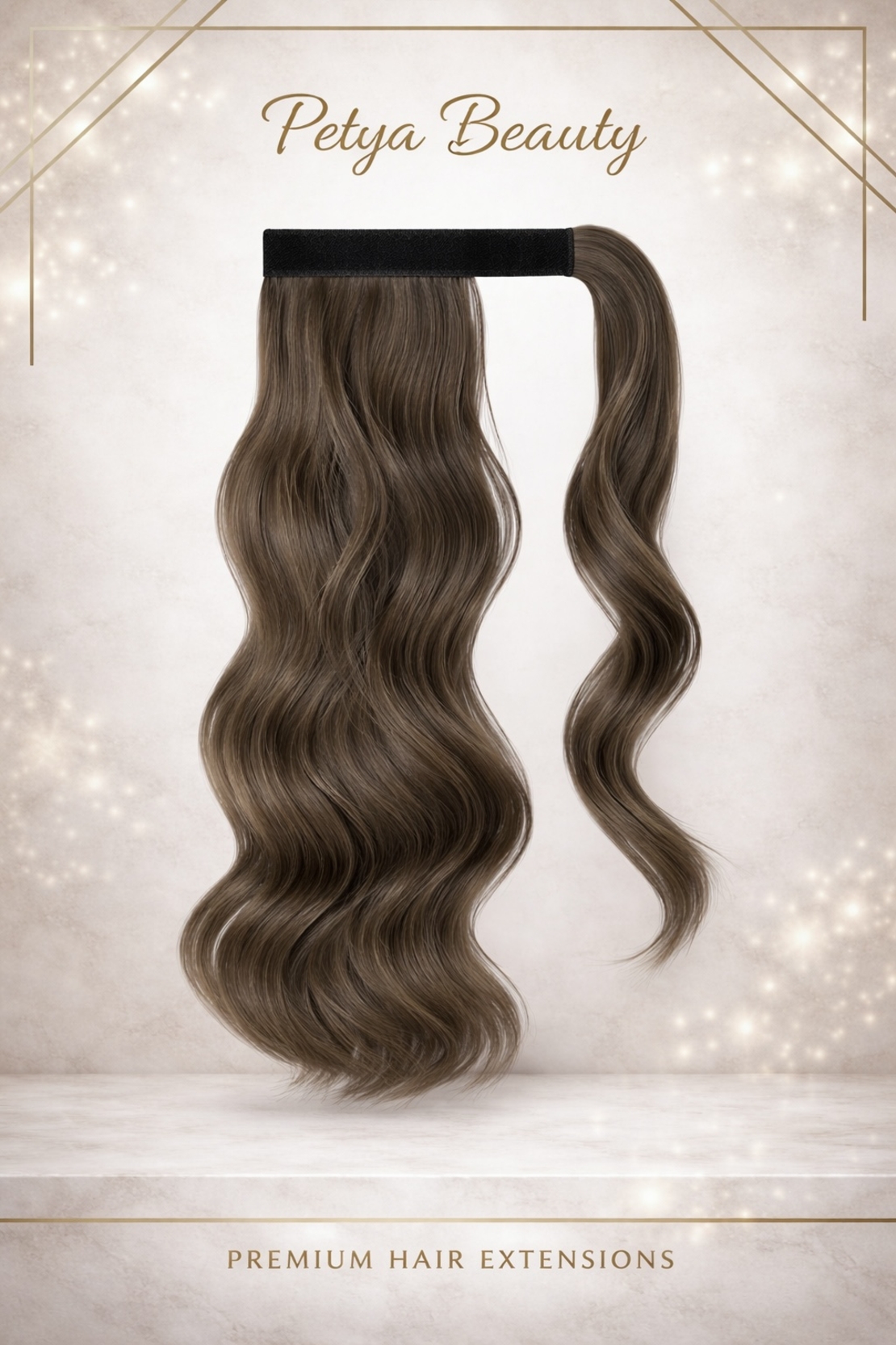 Опашка с лента/кичур - No: 6 (вълни)