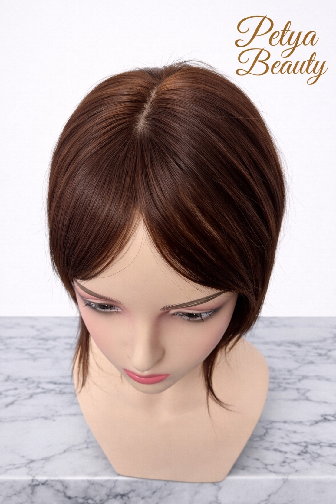 Тупе - 100% естествен косъм – Модел МИНИ - Кафяво No:6.4