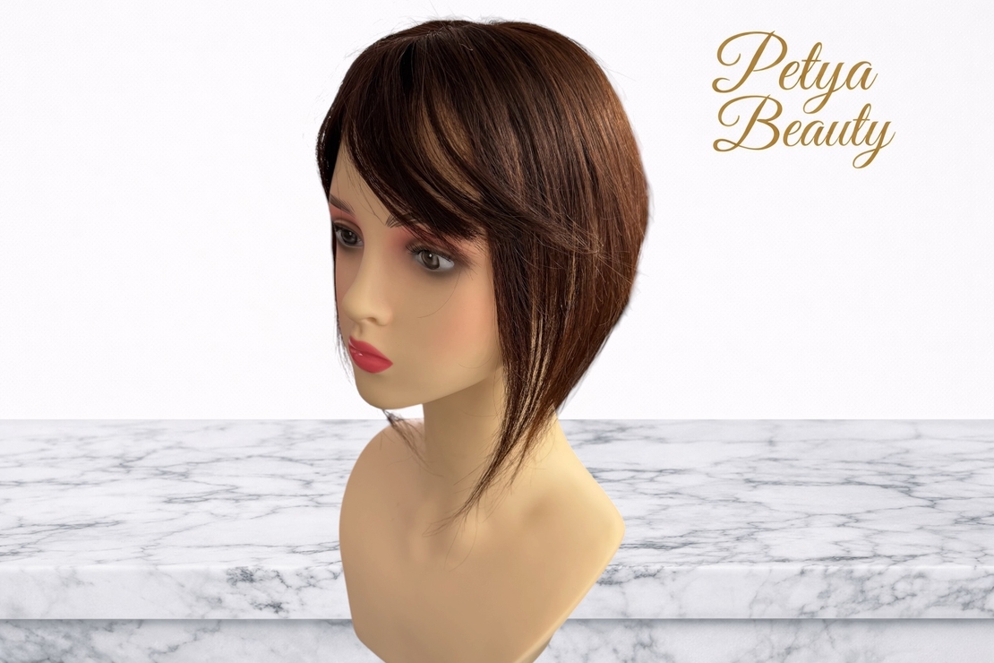 Тупе - 100% естествен косъм – Модел МИНИ - Кестеняво No: 6.0