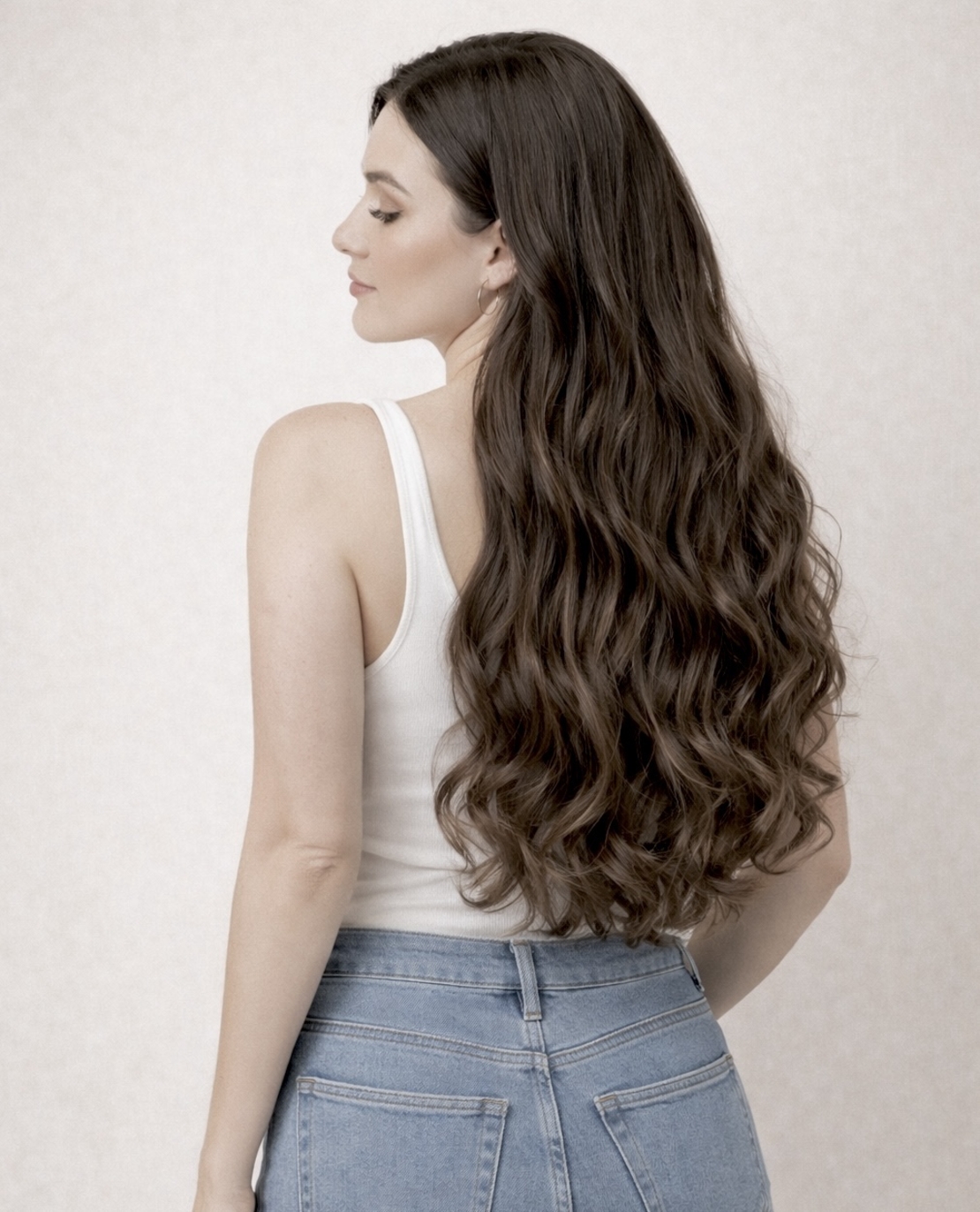 /ПРЕМИУМ/ екстеншън от 1 част в цвят - КАФЯВ N7 (вълни)