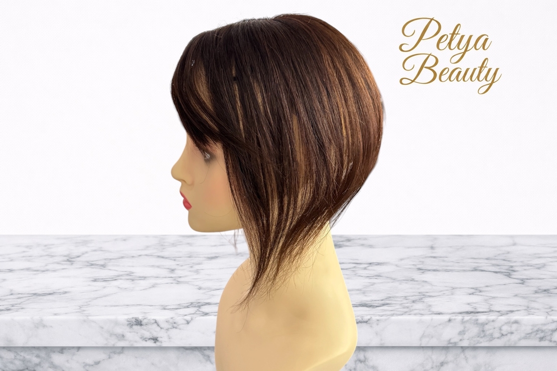 Тупе - 100% естествен косъм – Модел МИНИ - Кестеняво No: 6.0