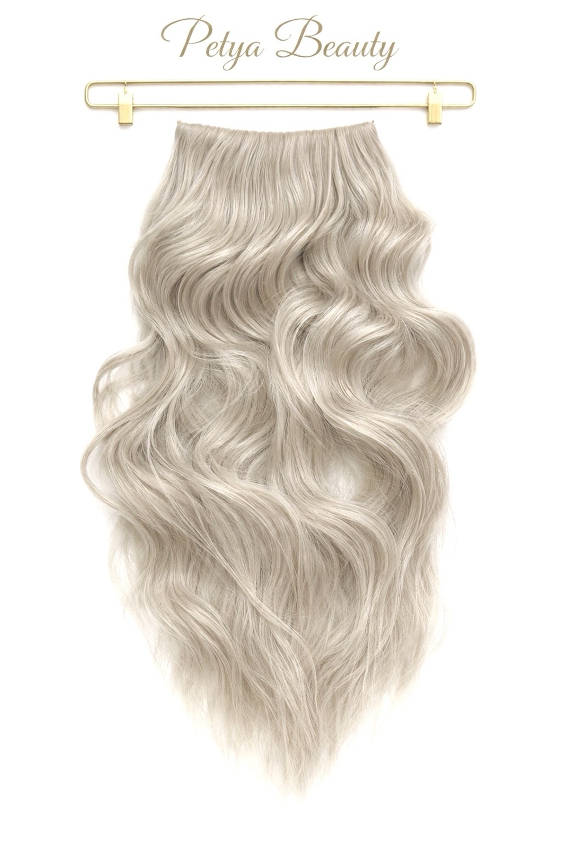 Комплект екстеншън от 4 части - БЯЛО РУСО ( ВЪЛНИ)