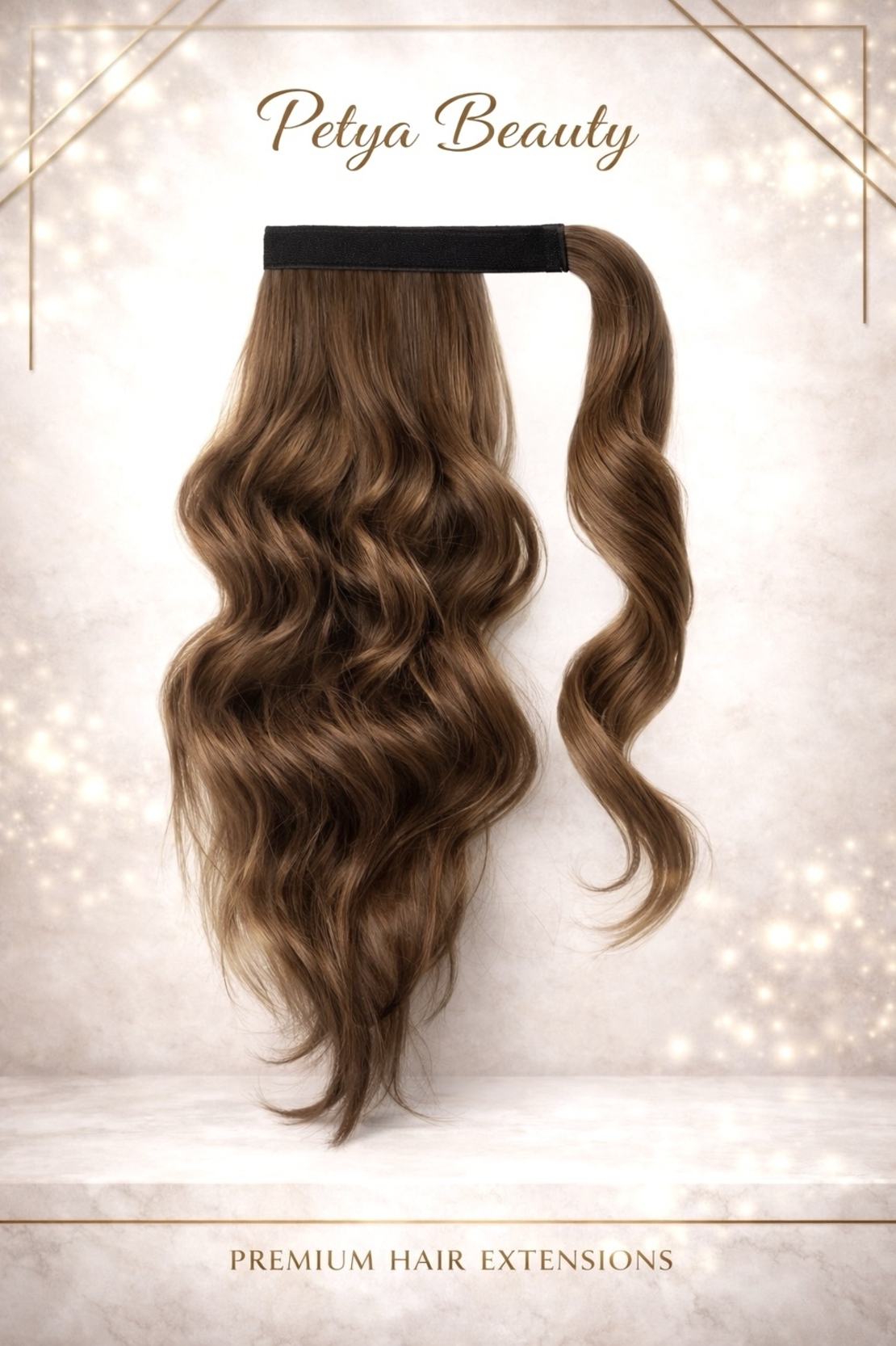 Опашка с лента/кичур - No:6.4. (вълни)