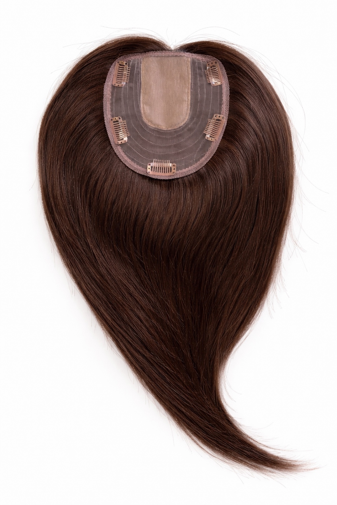 Тупе - 100% естествен косъм – Модел СТАНДАРТ - Кафяво/махагон 45см