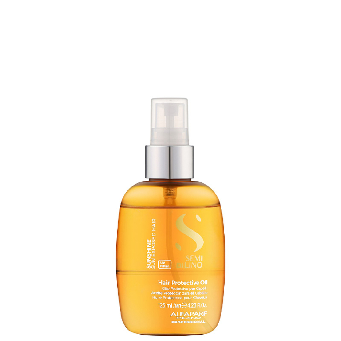Слънцезащитно олио-спрей за коса Alfaparf Semi Di Lino Sunshine Hair Protective Oil 125ml