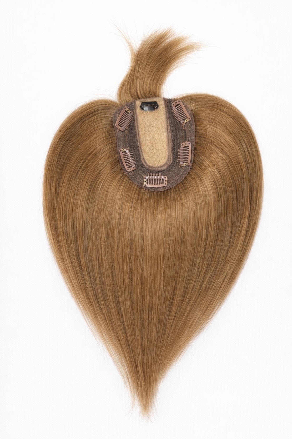 Тупе - 100% естествен косъм – Модел СТАНДАРТ - Тъмно русо 30см